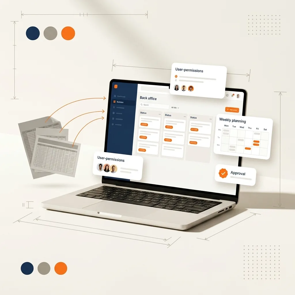 Création de logiciel métier sur mesure remplaçant les tableurs d'une entreprise
